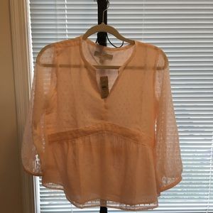 Ann Taylor Loft light pink blouse